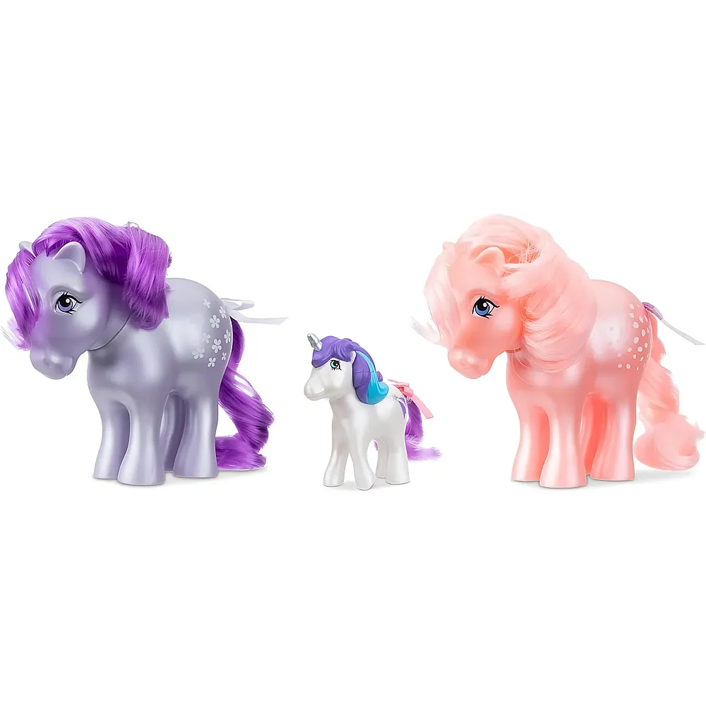 Basic Fun My Little Pony Mein kleines Ponyset Perlmuttbl�te, Zuckerwatte und Mini-Ruhm
