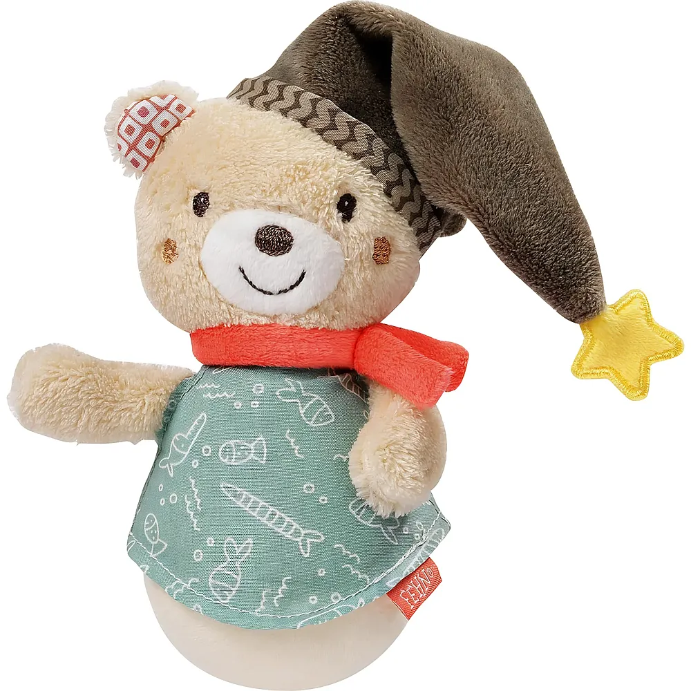 meinspielzeug - Fehn Stehaufm�nnchen Baby B�r Bruno - 14 cm | Schmusetiere