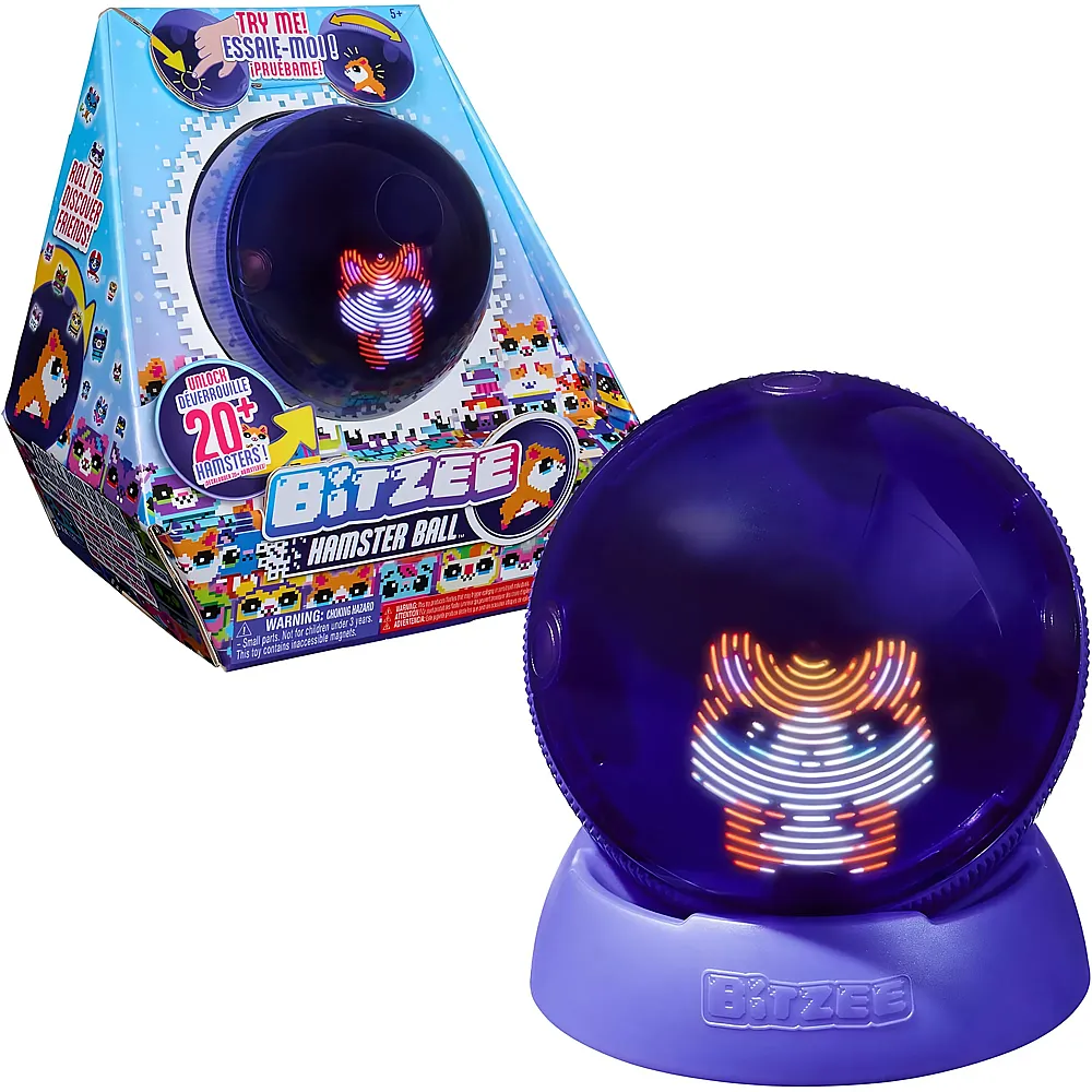 Spin Master Bitzee Hamsterball - Digitale Haustier reagiert auf Ber�hrung und Bewegung