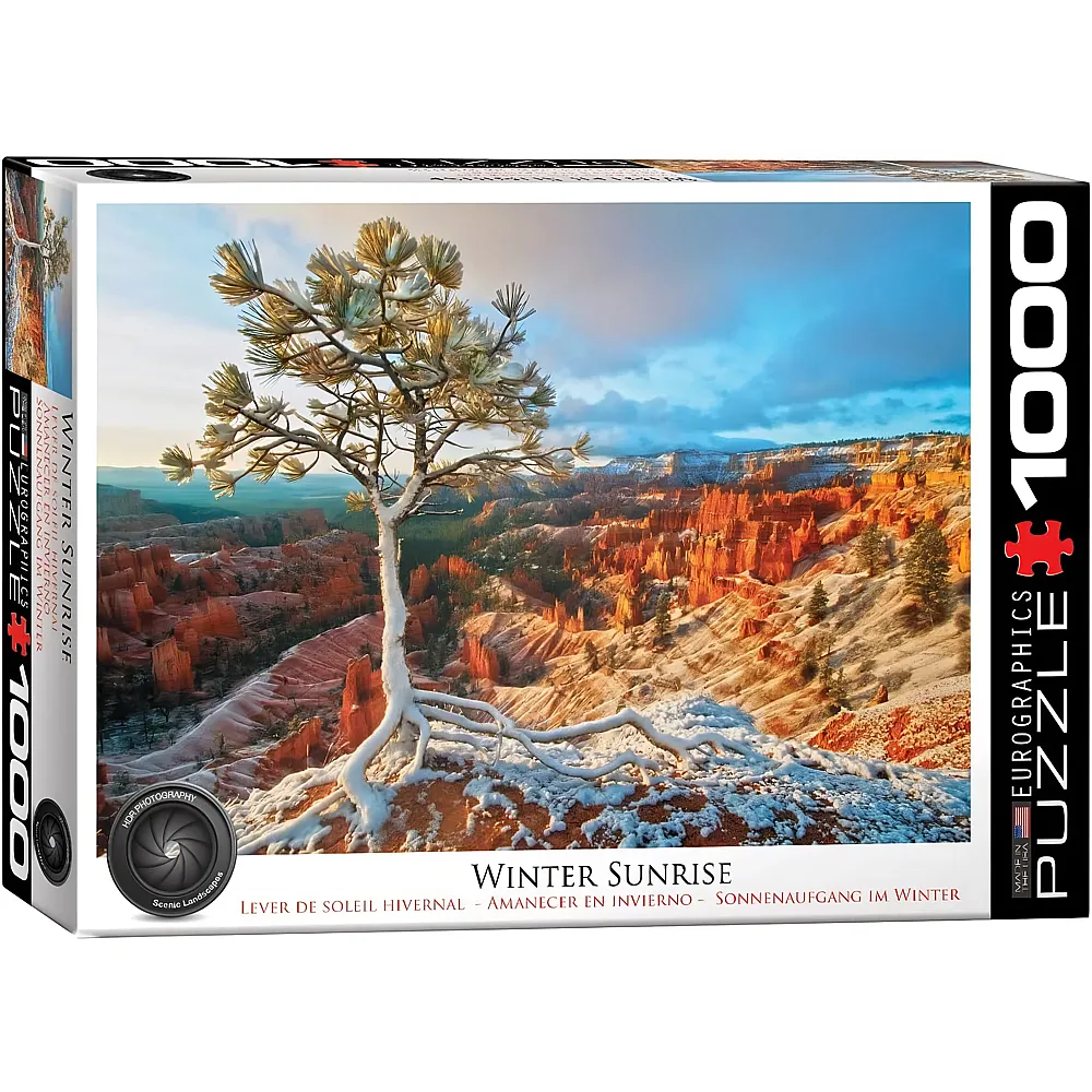 Eurographics Puzzle Sonnenaufgang im Winter 1000Teile