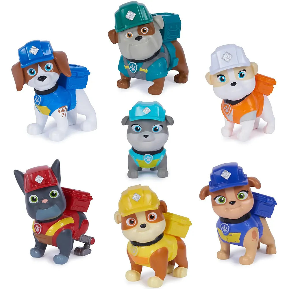 Spin Master Paw Patrol Rubble & Crew Spielfiguren-Geschenkset 7Teile