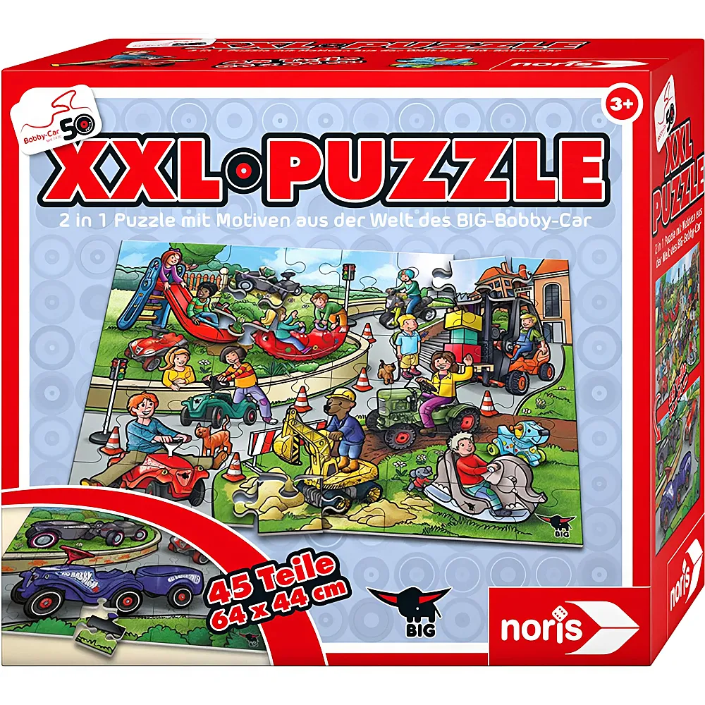 Noris Puzzle 50 Jahre Bobby Car 45XXL