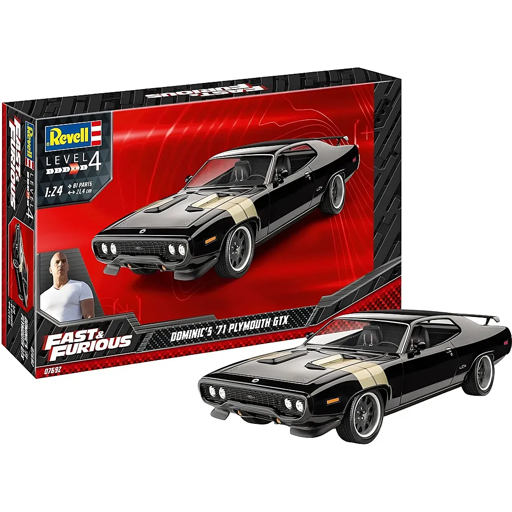 Revell Level 4 Fast & Furious Dominics 1971 Plymouth GTX