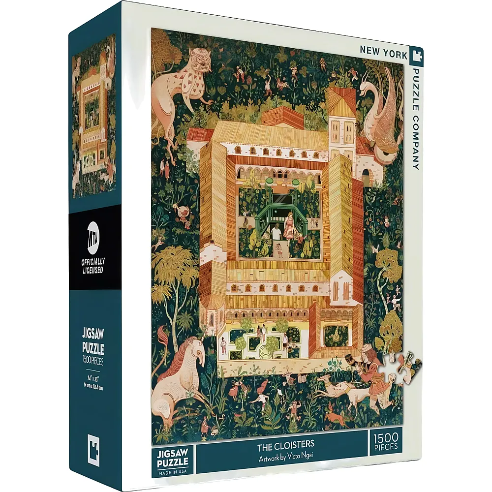 New York Puzzle Company Victo Ngai The Cloisters 1500Teile
