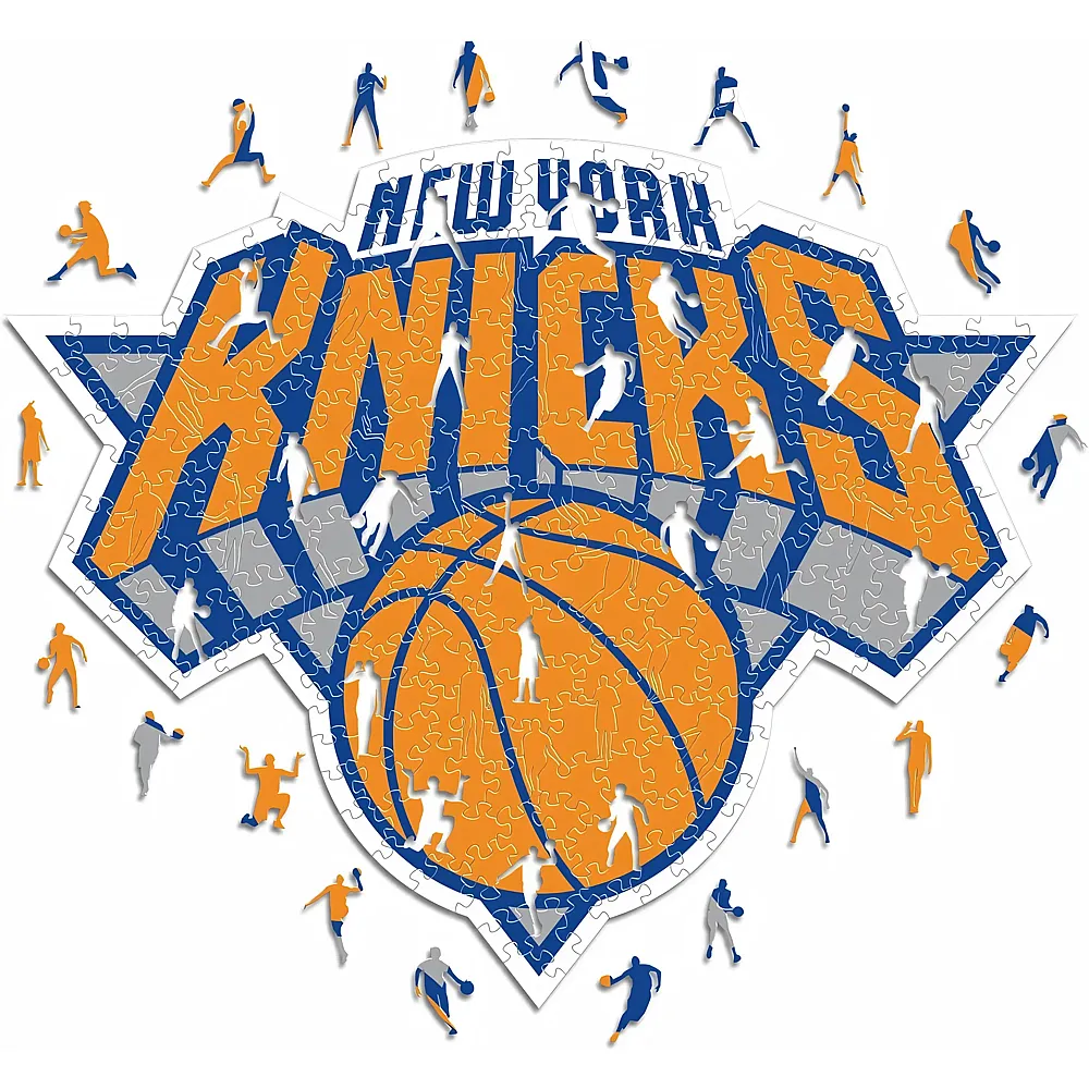 meinspielzeug - Iconic Puzzle NBA New York Knicks Logo 270Teile | Holzpuzzle