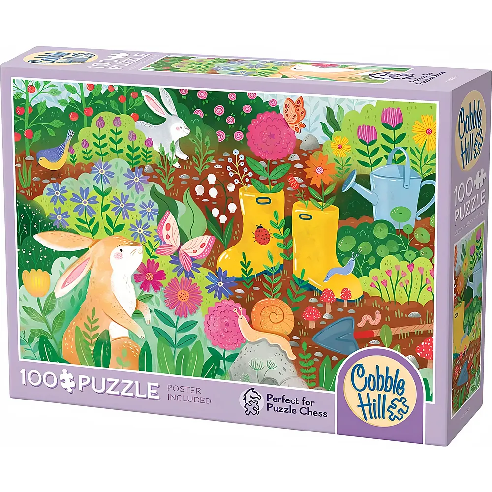 Cobble Hill Puzzle 100 Teile XXL Teile - Rabbit Garden