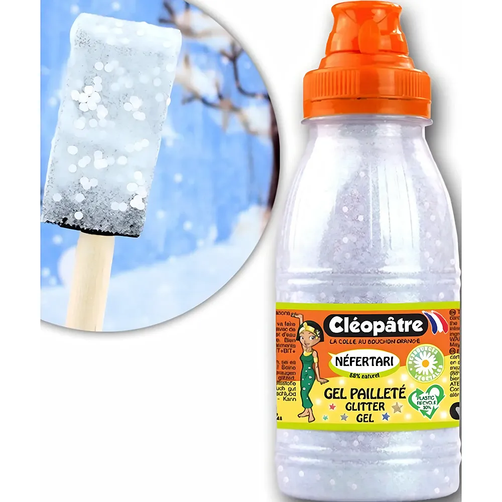 Cleopatre Gepailletten-gel 250ml Schneedekoration