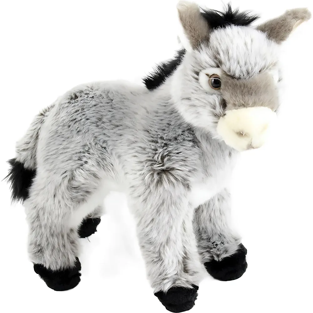 Unitoys Esel stehend Grau - 29 cm - Bauernhoftiere Pl�sch