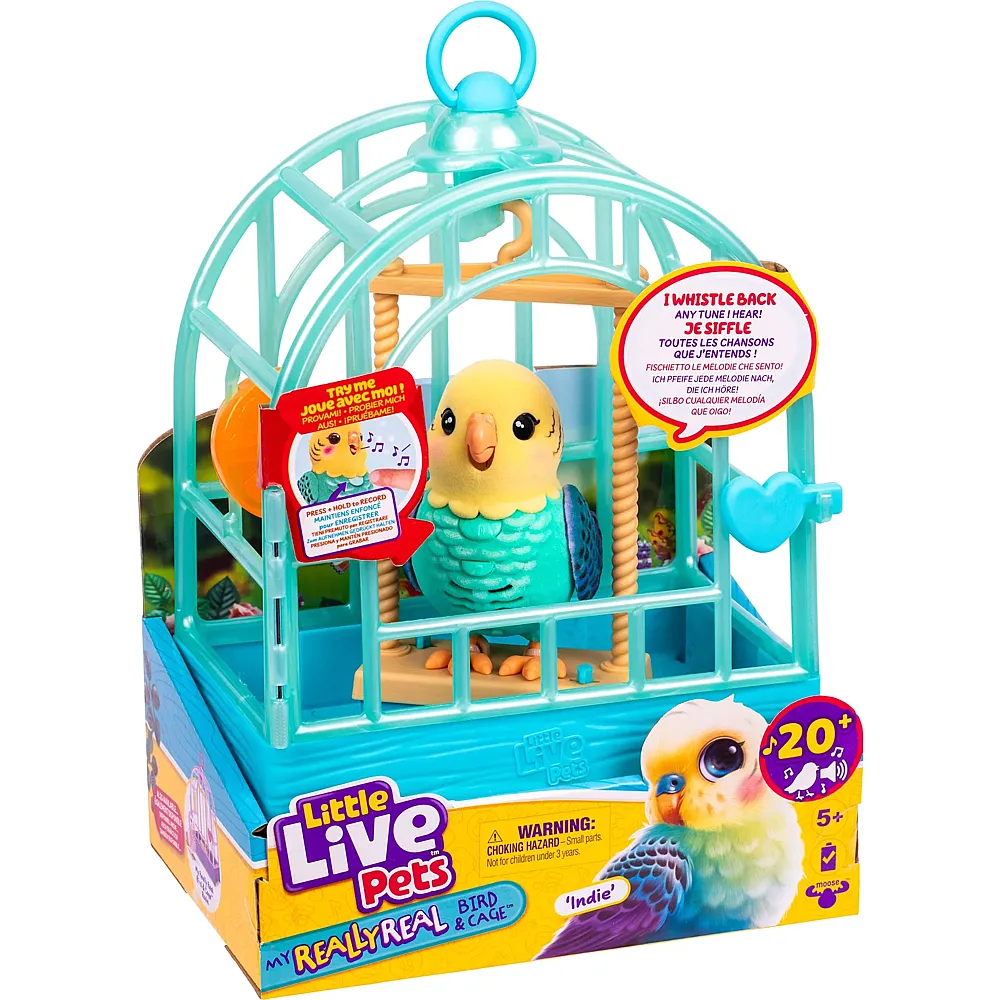 Moose Toys My Really Real Vogel Indie Little Live Pets, interaktiv,