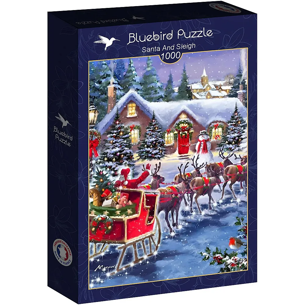 Bluebird Puzzle Santa And Sleigh 1000Teile