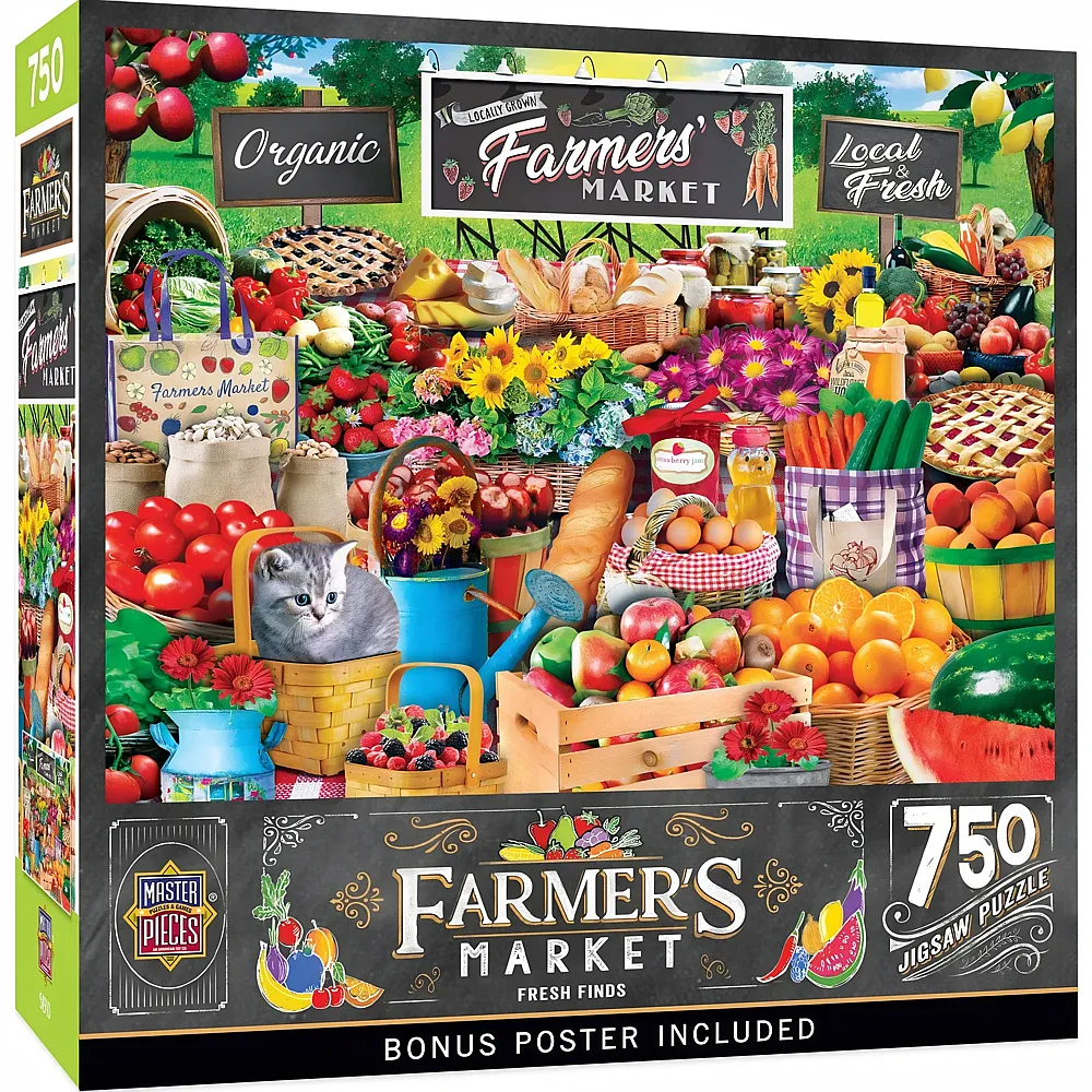 Master Pieces Puzzle Farmer's Market Frische Fundst�cke - 750 Teile