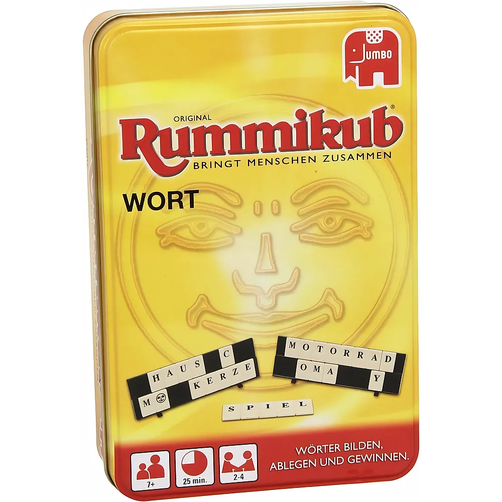 Jumbo Spiele Original Rummikub Wort in Metalldose - Deutsch