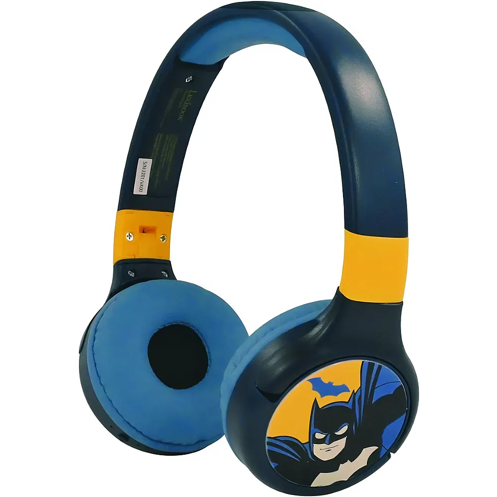 Lexibook Batman 2in1 Bluetooth- und Kabelanschluss, faltbare Kopfhrer mit sicherer Lautstrke