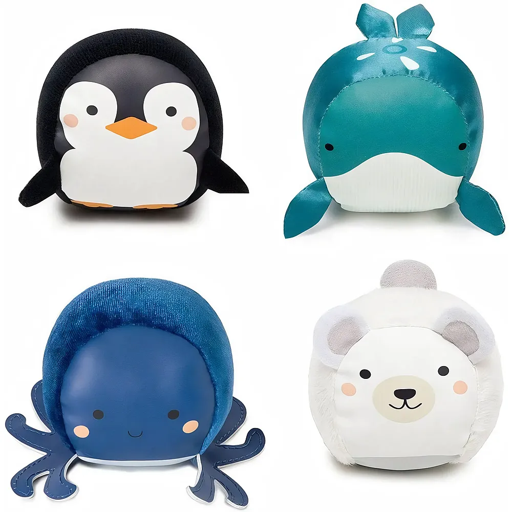 Little Big Friends Dooballs - Set OF 4 Plush Balls - Ozean