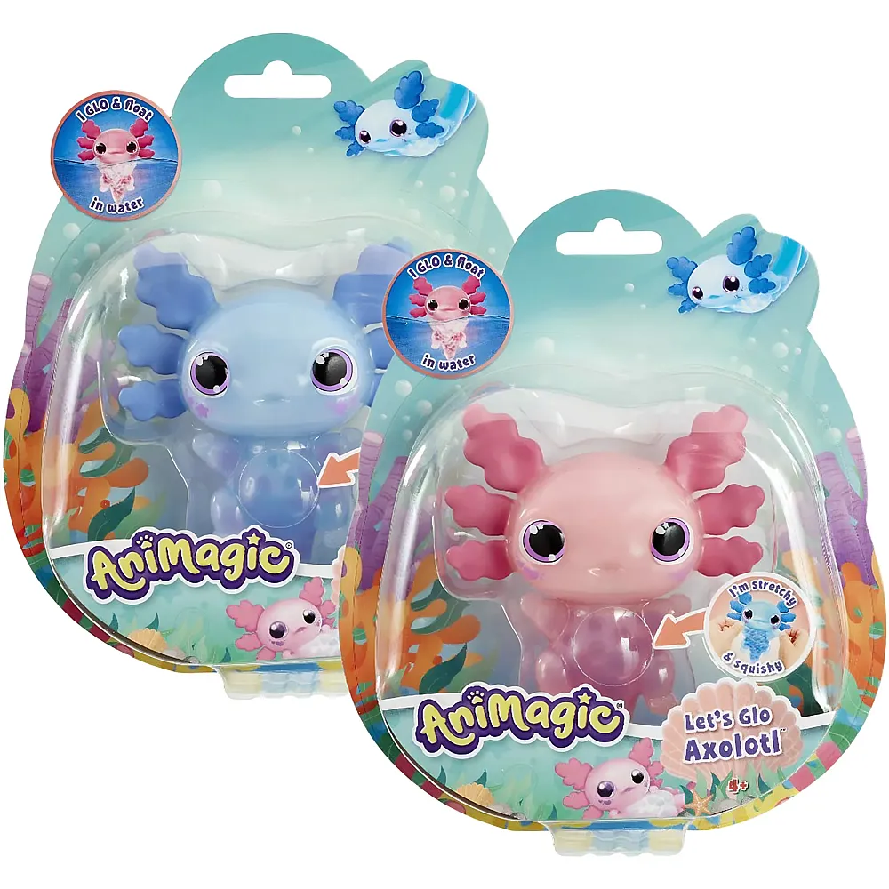 meinspielzeug - Goliath Animagic Animagic Axolotl ass. 2-fach ass., leuchtet im Wasser,