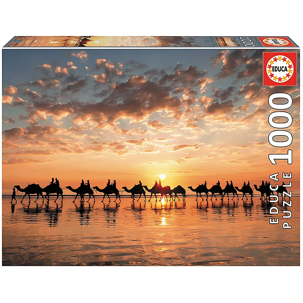 Educa Puzzle Sunset in Beach Cable 1000Teile