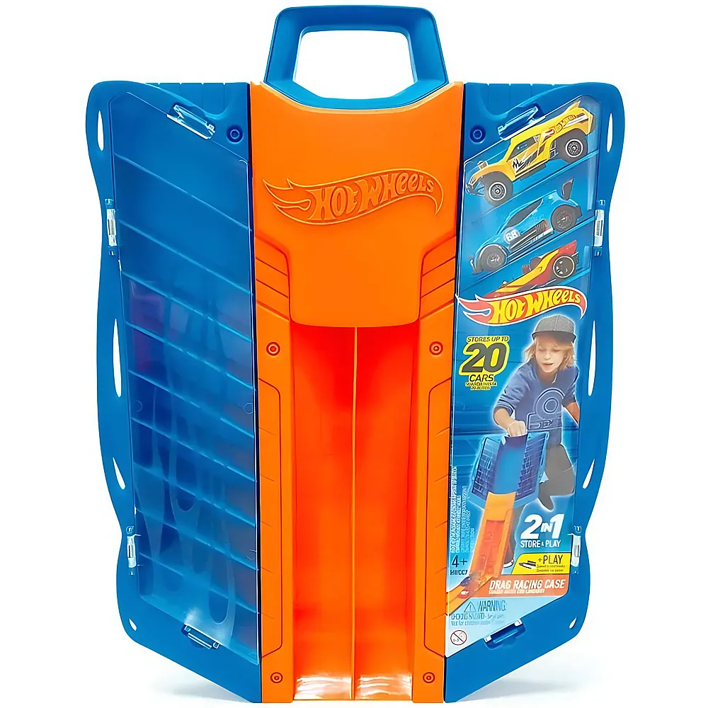 Hot Wheels 2in1 Multi Drag Race Car Case - 1:64