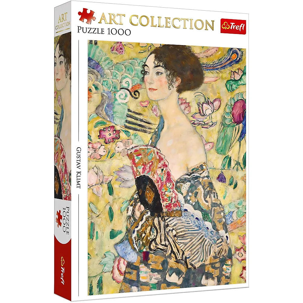 Trefl Puzzle Art Collection Gustav Klimt, Dame mit F�cher - 1000 Teile