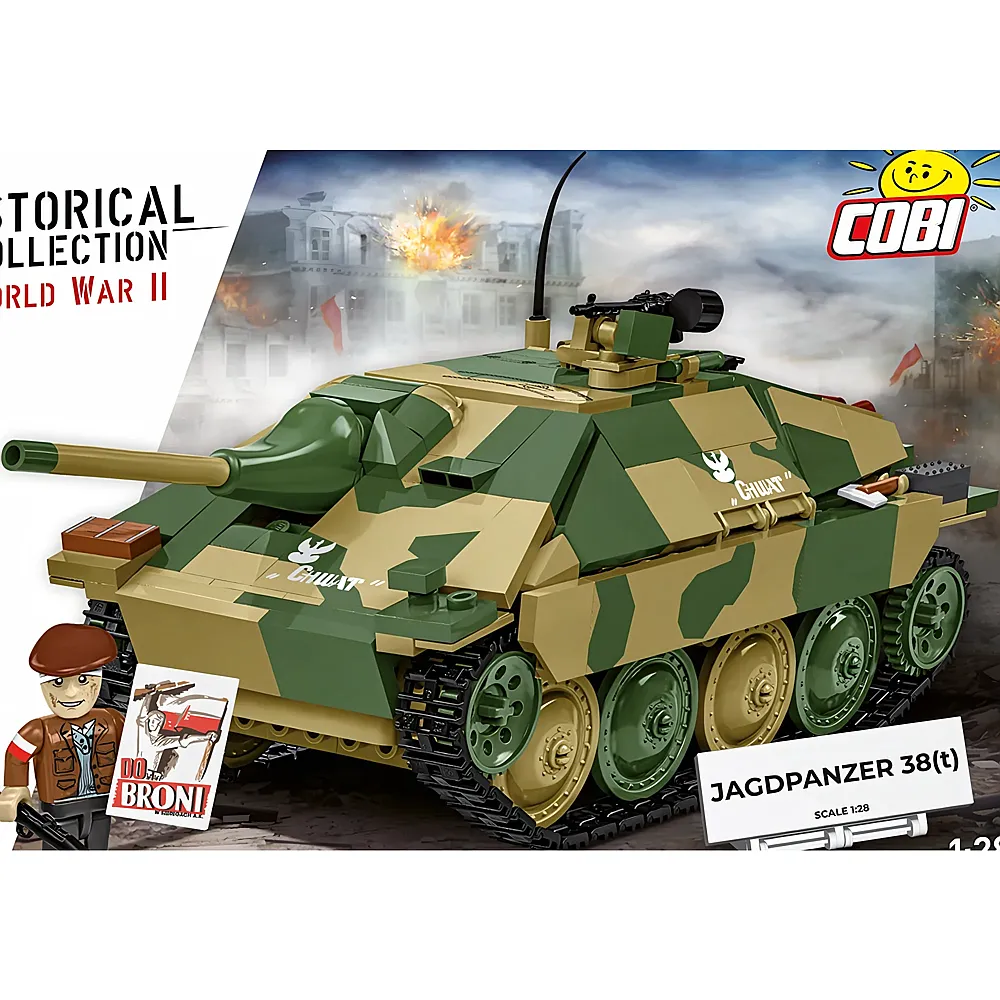 COBI Historical Collection Jagdpanzer 38t Chwat Brave - Hetzer 2670