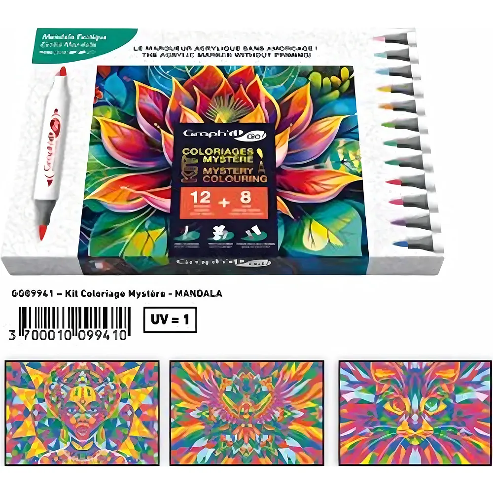 Graph'it GO Kit Coloriage Mystere Exotic Mandala - Suche