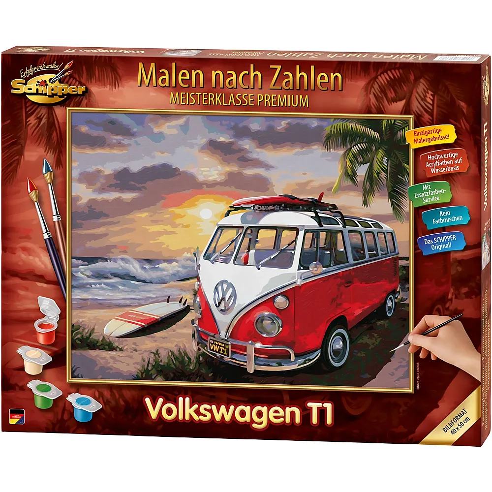 Schipper Historische Motive VW Malen nach Zahlen Volkswagen T1