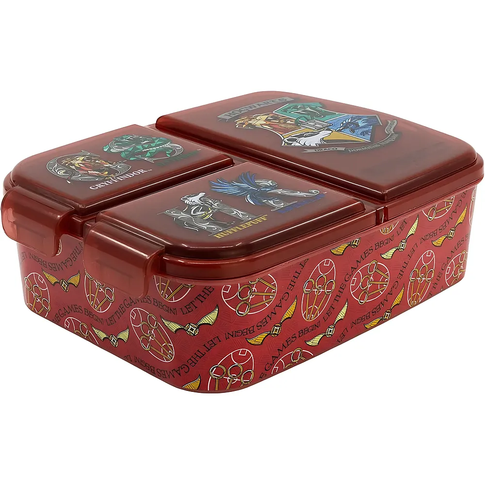 Stor Harry Potter Hogwarts Brotbox mit 3 F�chern