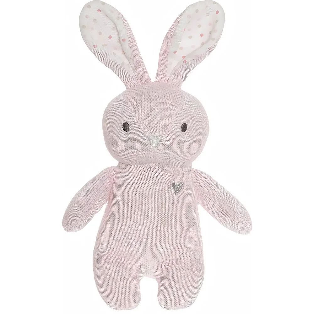 Teddykompaniet Cozy Knits Hase gestrickt Pink - 20 cm | Hasen Pl�sch