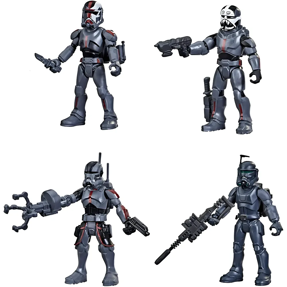 Hasbro Star Wars 4er-Pack Mission Fleet Klonkommando-Action - 6 cm