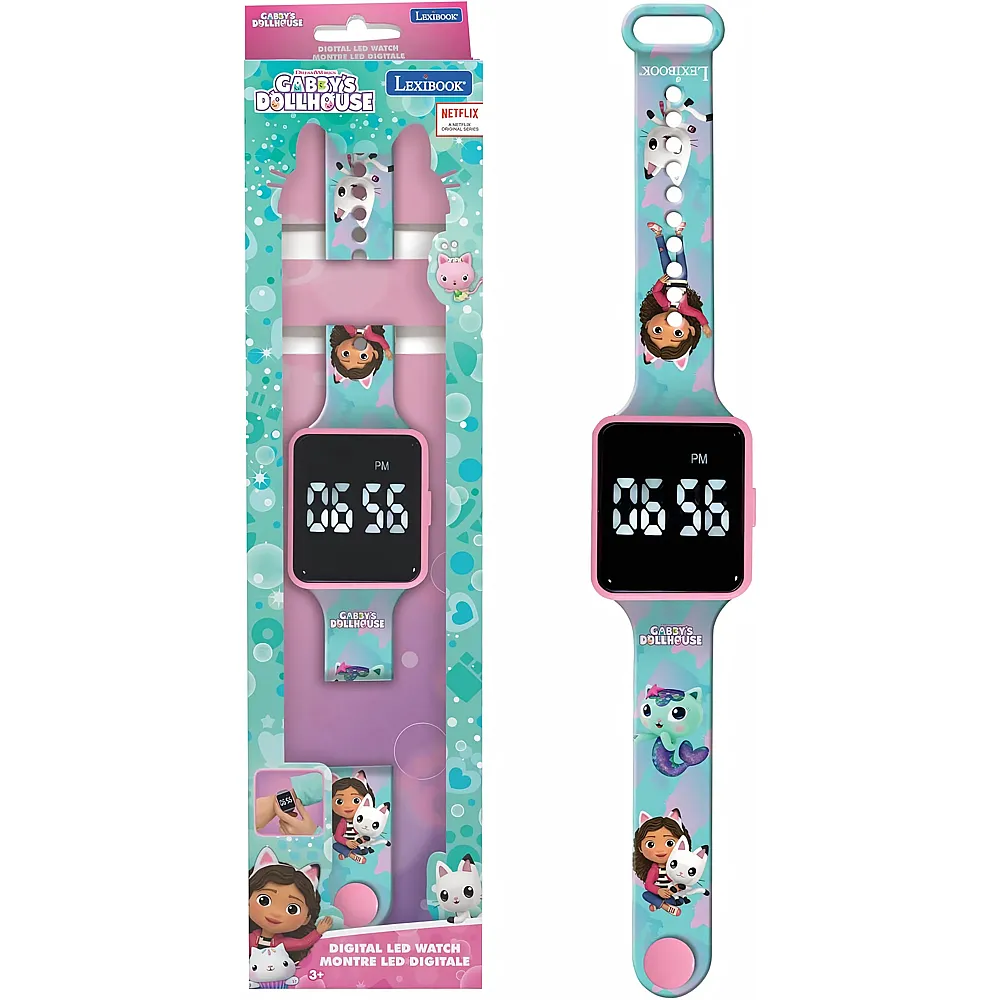 Lexibook Gabby's Dollhouse LED Digital Watch