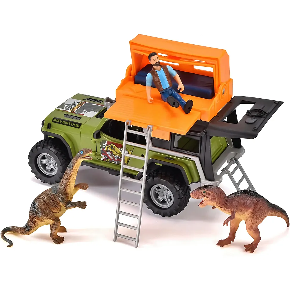 Dickie Jeep Gel�ndewagen mit Ranger & Dinosaurier
