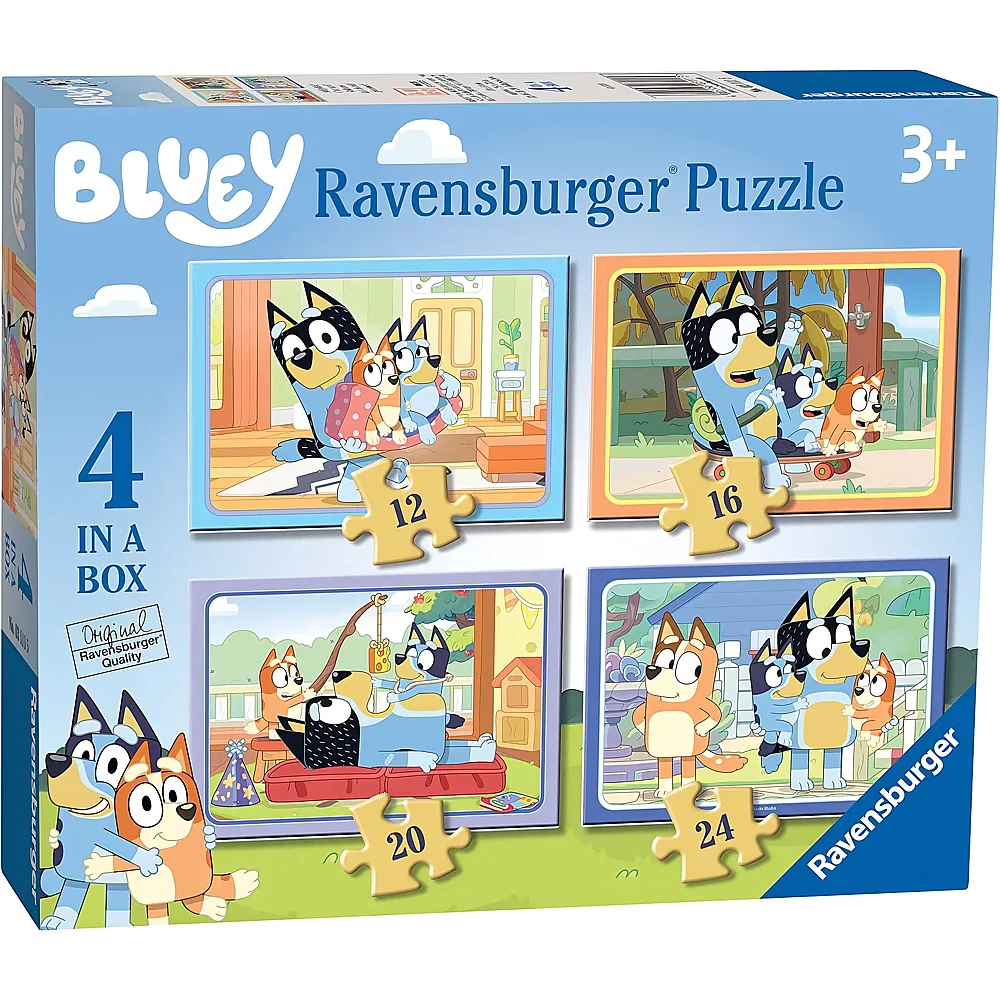 Ravensburger Puzzle 4in1 Bluey 12-24