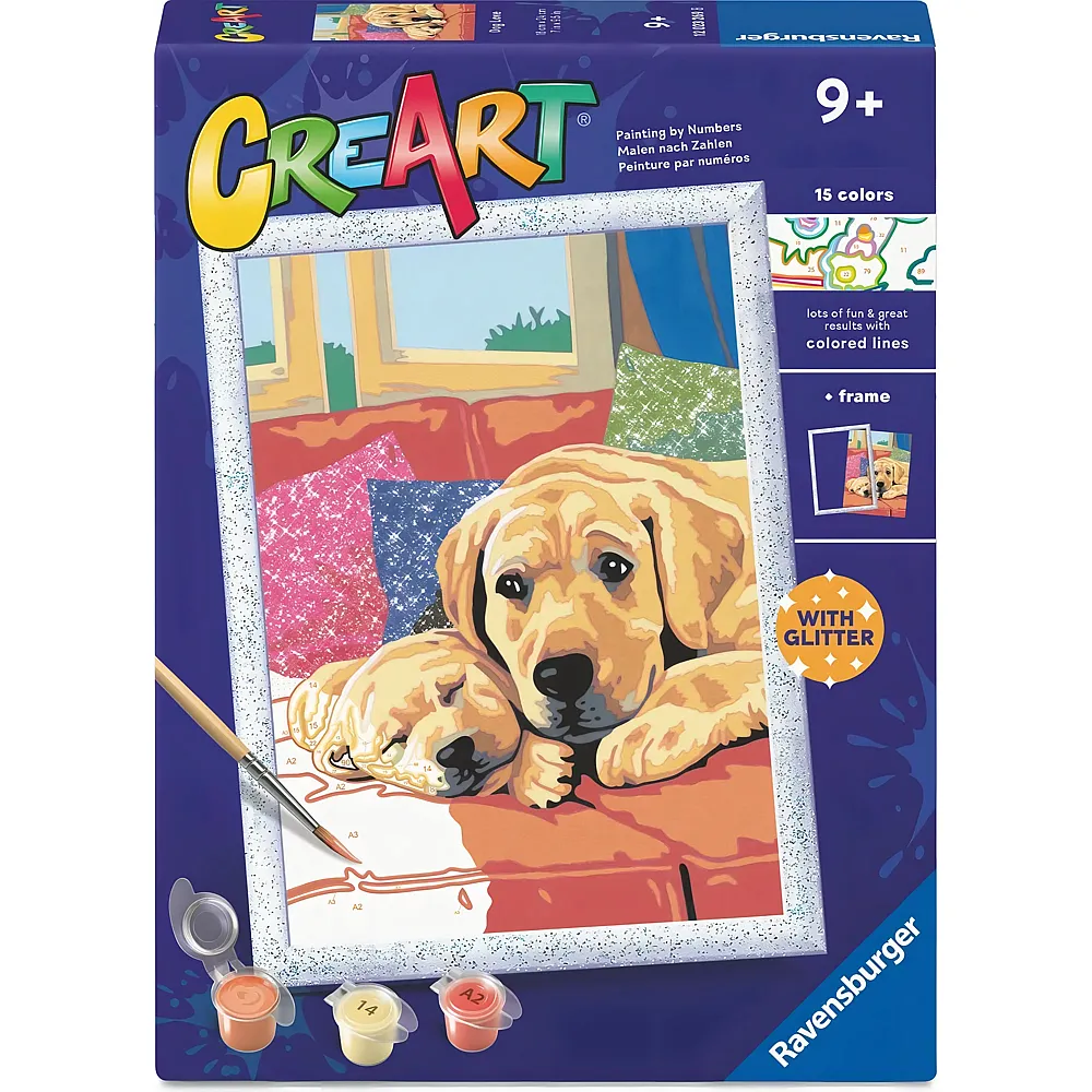 Ravensburger CreArt Malen nach Zahlen - Hundeliebe