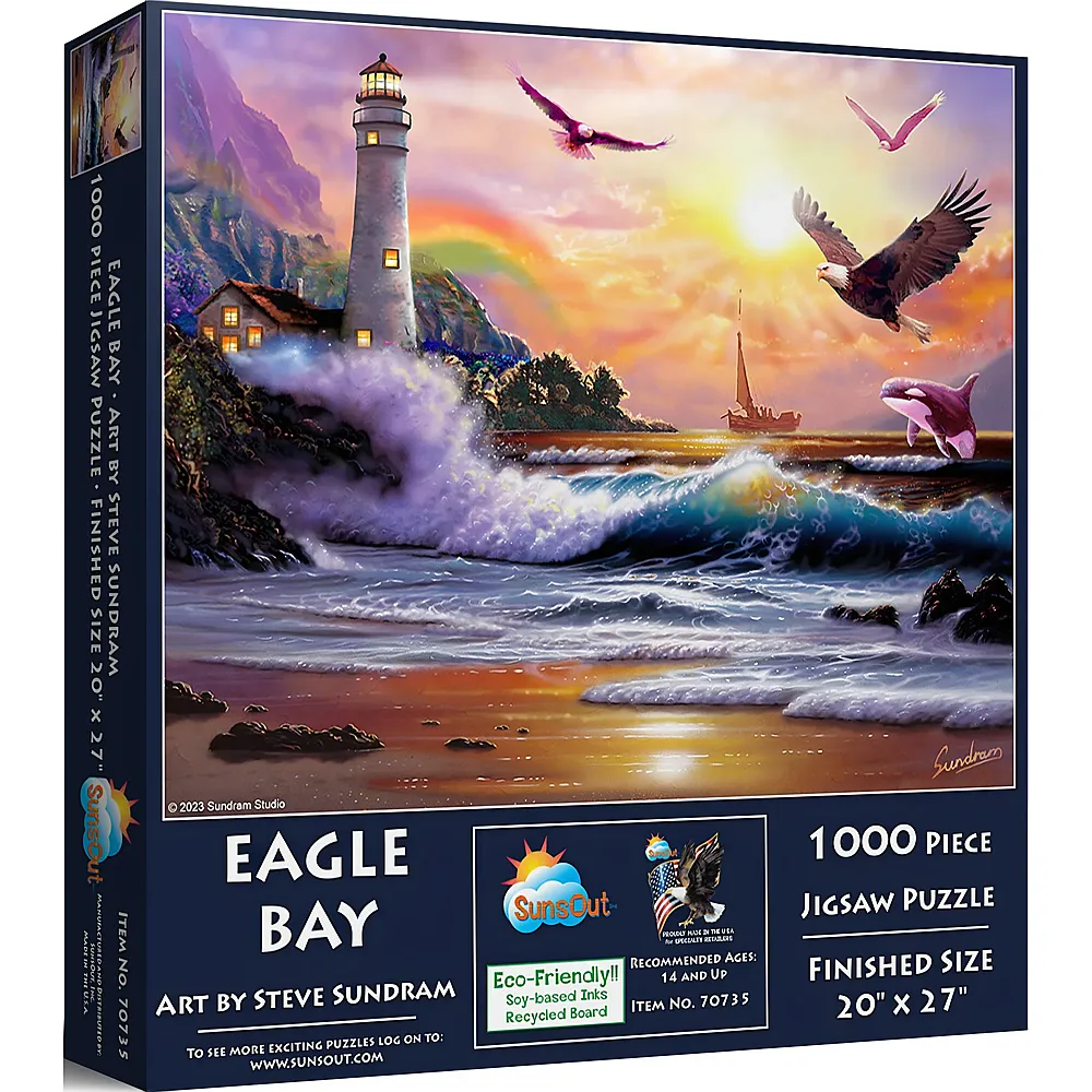 SunsOut Puzzle Steve Sundram Eagle Bucht - 1000 Teile