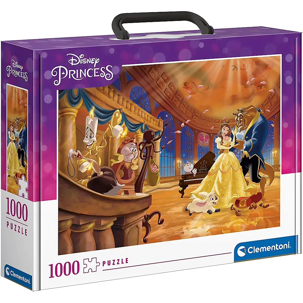 Clementoni Puzzle Disney Princess im Koffer - 1000 Teile