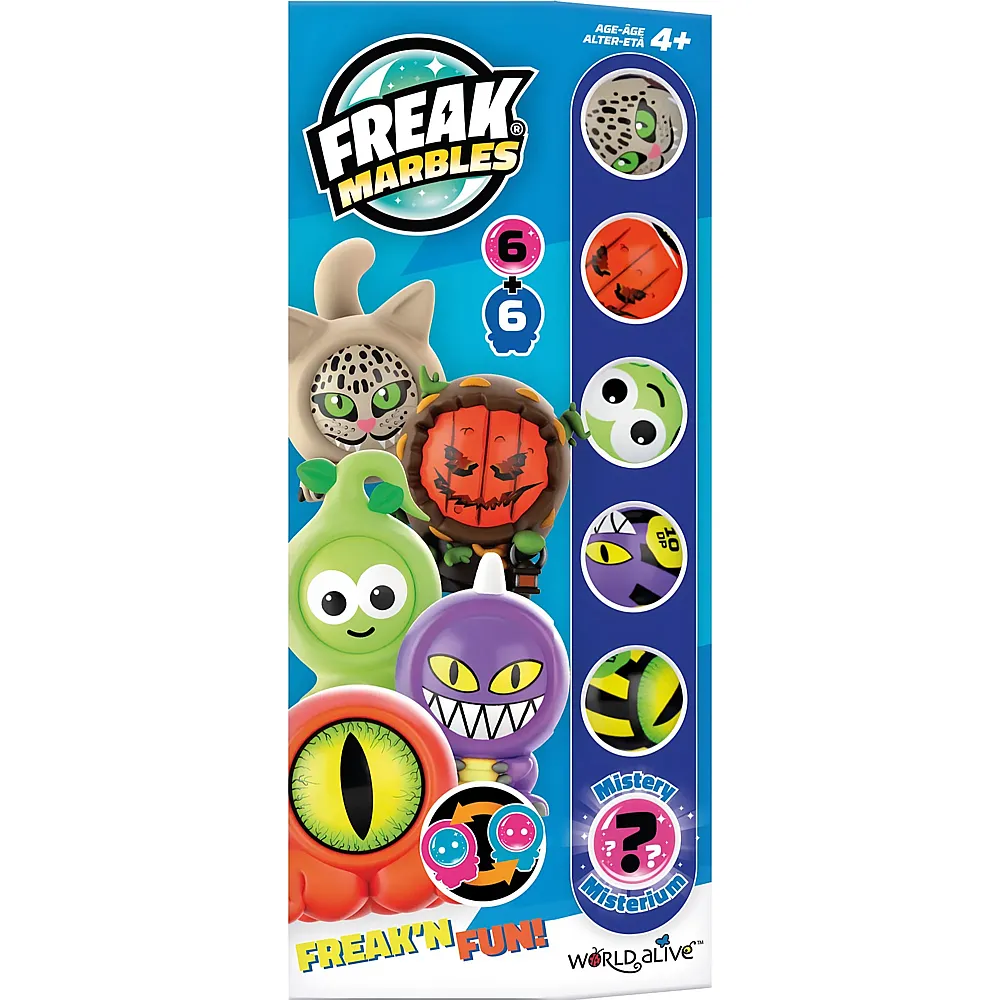 Freak Marbles Marbles & Skins blau - 6 Teile