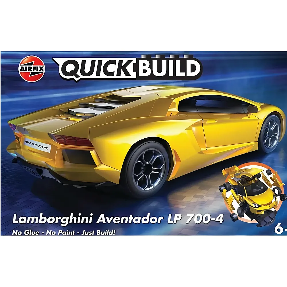 Quickbuild Lamborghini Aventador Gelb