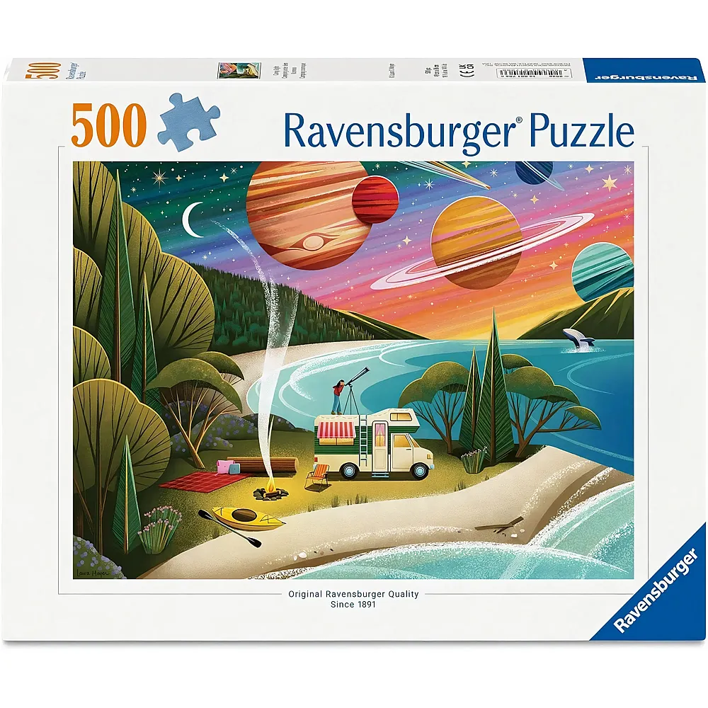 meinspielzeug - Ravensburger Puzzle Camping unter dem Kosmos - 500 Teile | Puzzle 500 Teile