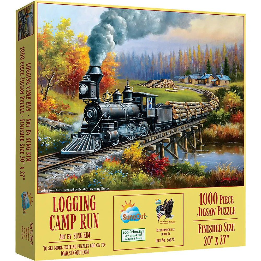 SunsOut Puzzle Sung Kim Logging Camp Run - 500 Teile