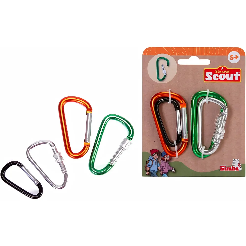 Simba Scout Metallkarabiner 4 St�ck - Suche
