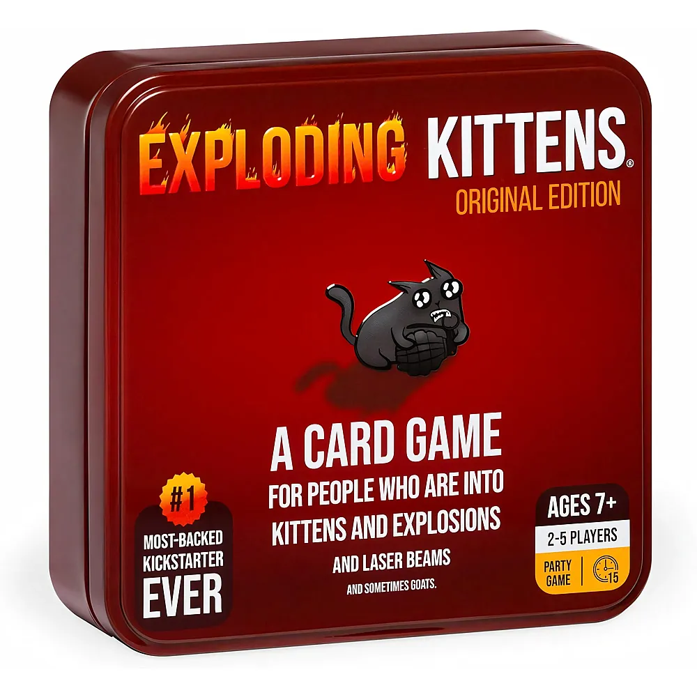 Exploding Kittens Original Edition - Hilarious Card Game for Family - English