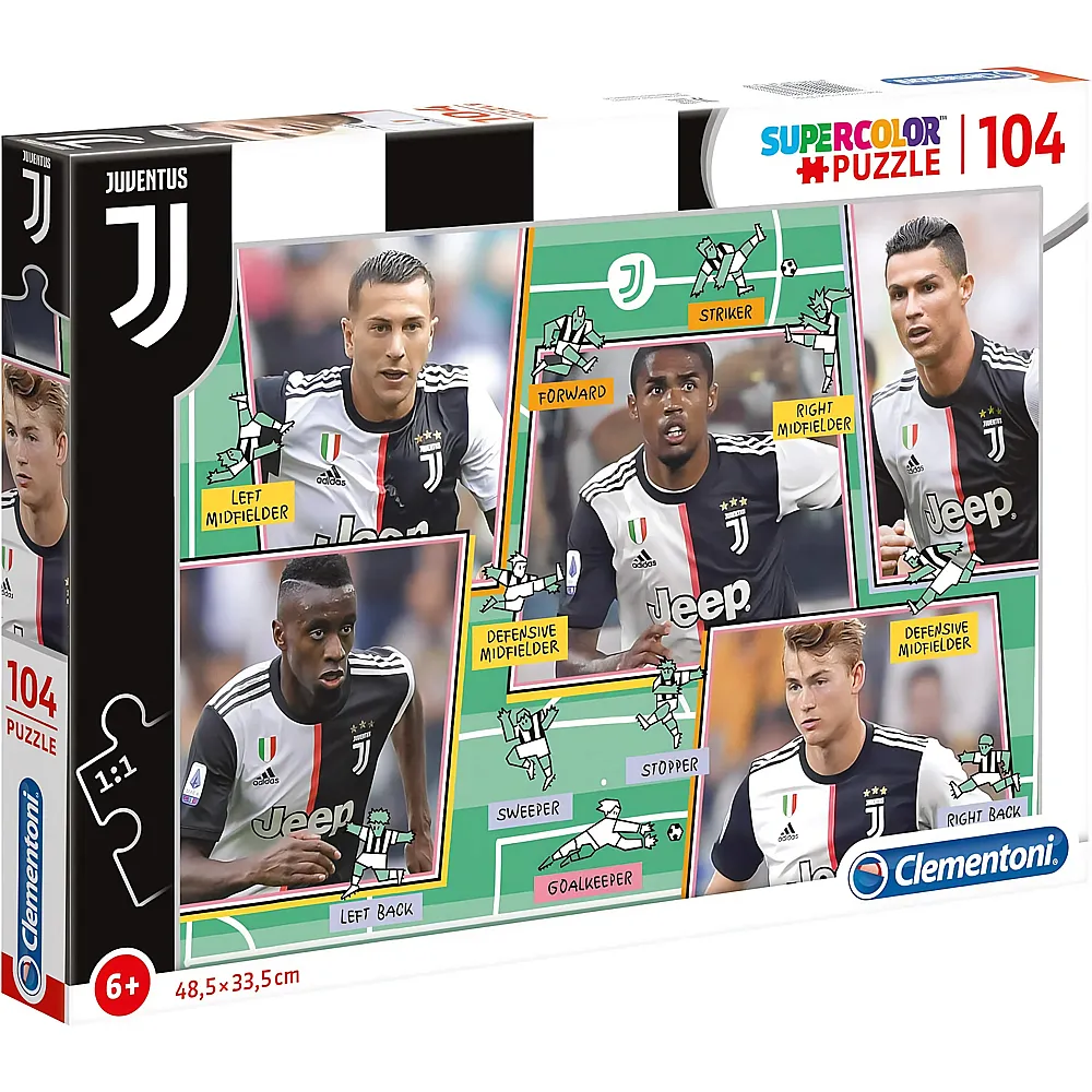 Clementoni Puzzle Supercolor Juventus - 104 Teile