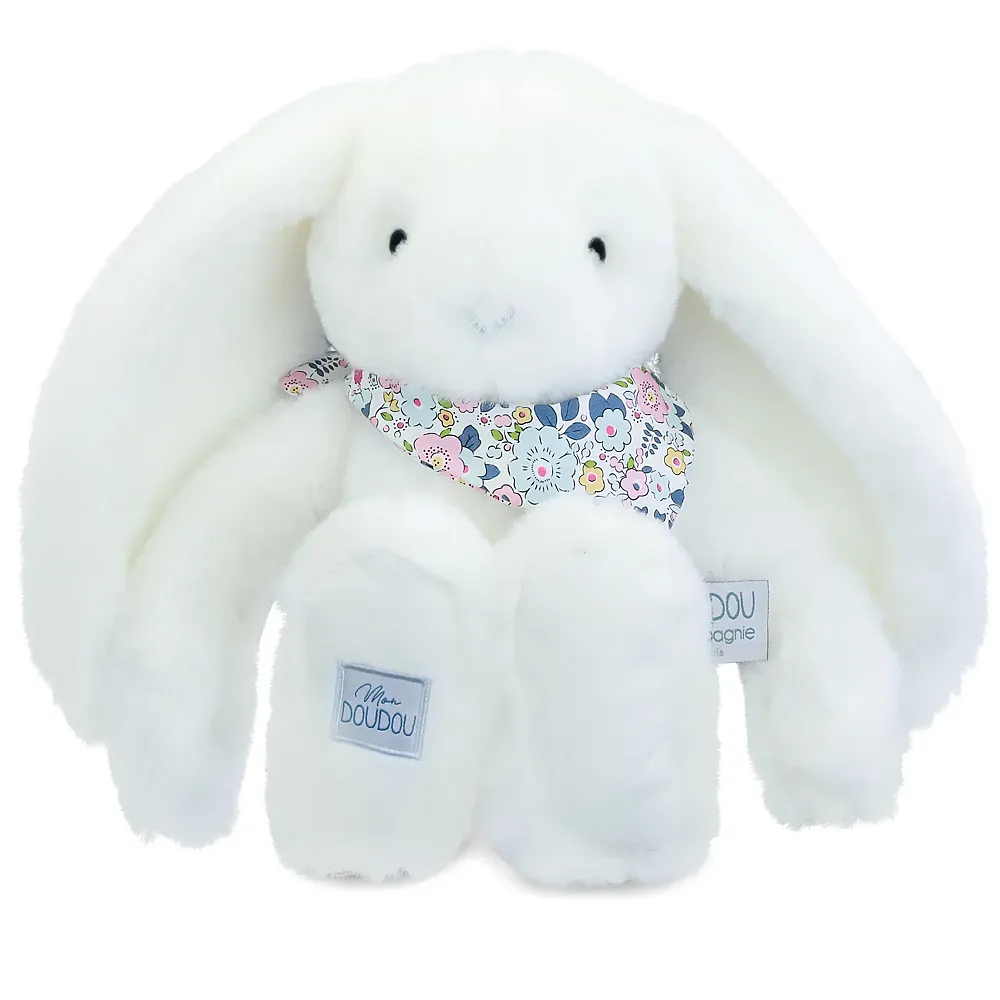 Doudou et Compagnie Fleurette Hase weiss - 35 cm