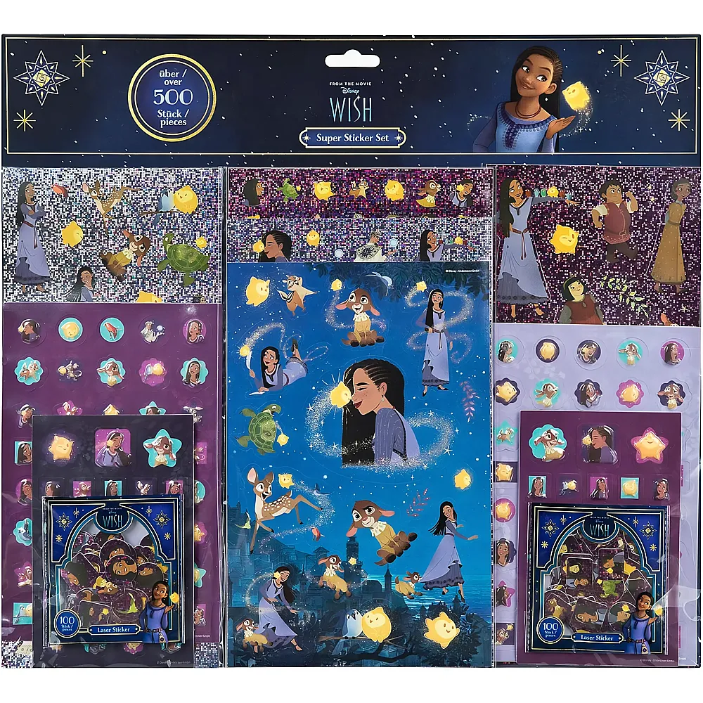 meinspielzeug - Undercover Disney Princess Stickerset Wish 500Teile | Tattoos & Stickers