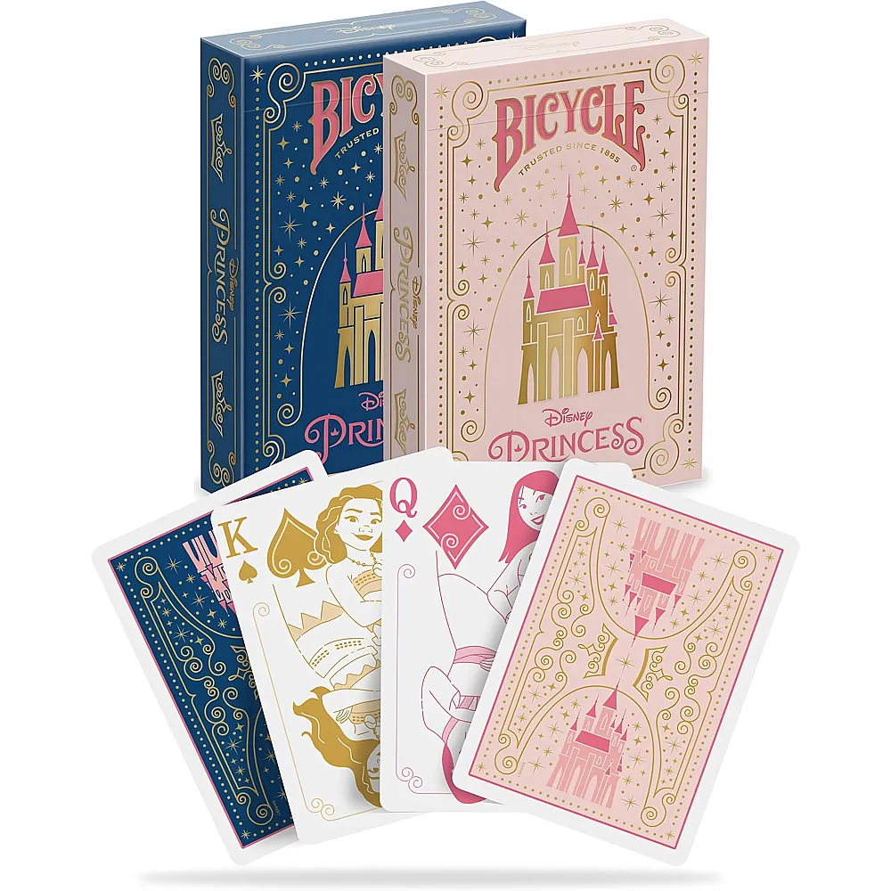 Bicycle Spielkarten Ultimates Disney Princess Rose/Blau