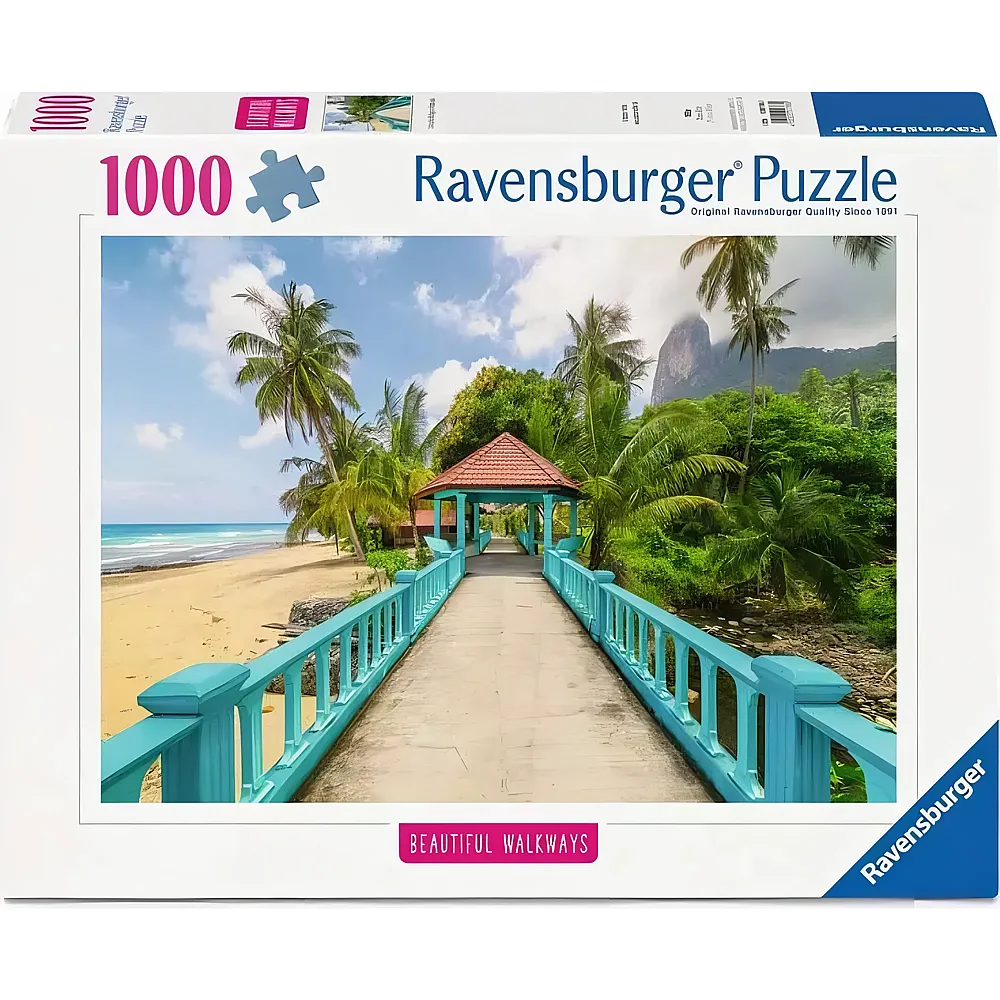 Ravensburger Puzzle Farbenfrohe Br�cke in Malaysia 1000Teile