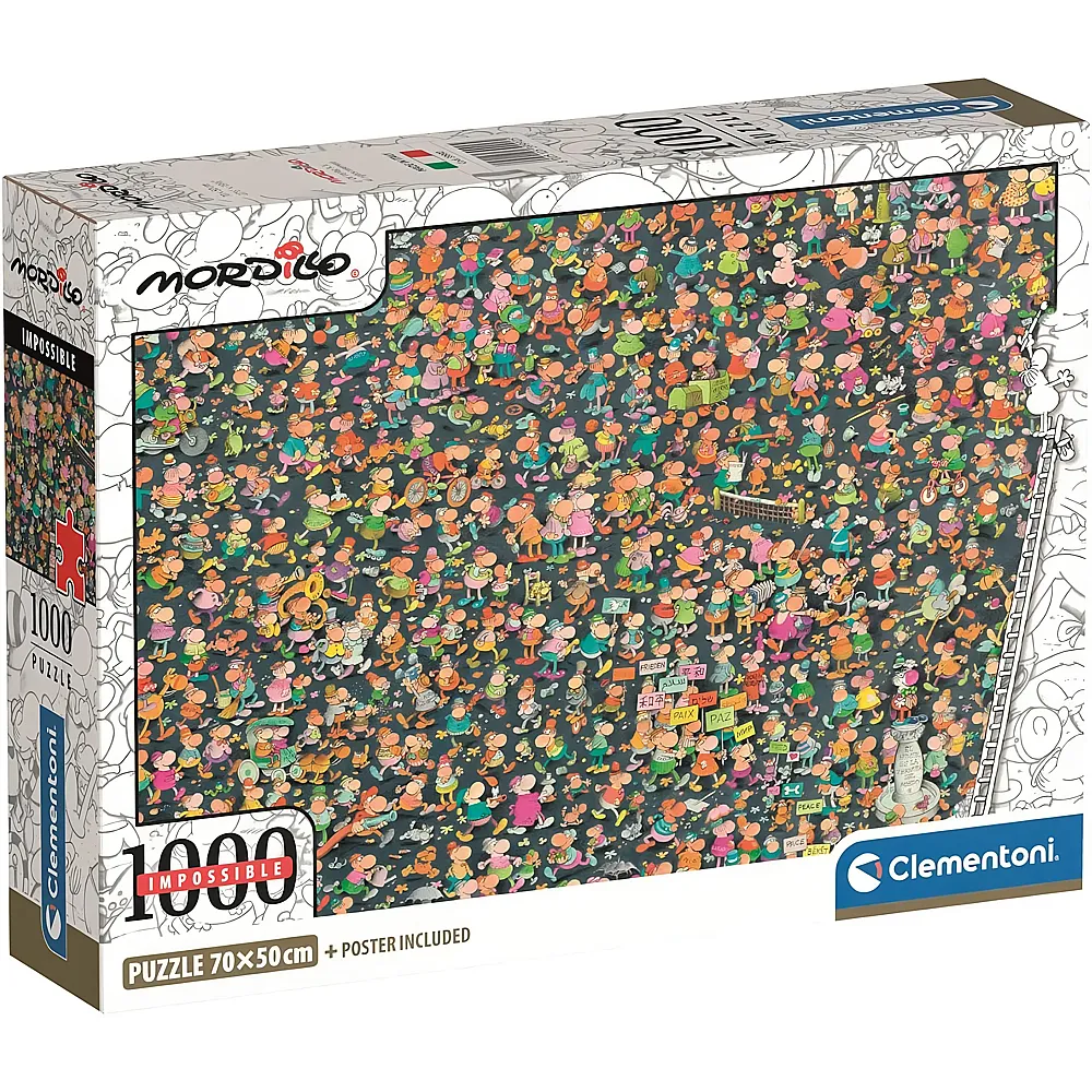 Clementoni Puzzle Impossible Mordillo - 1000 Teile