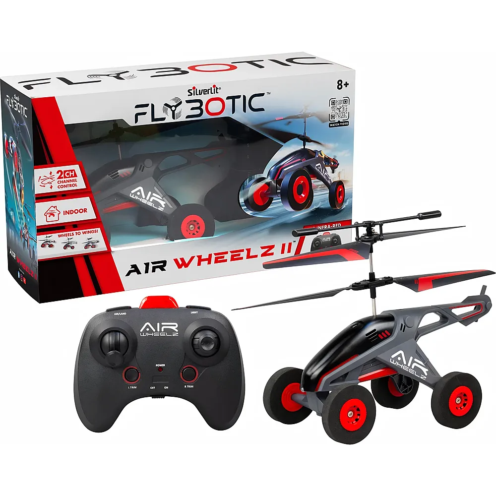 Silverlit Helikopter Air Wheelz II, IR 2 in 1, Helikopter und Fahrzeug,
