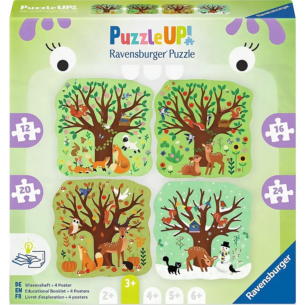 Ravensburger Puzzle Up Vier Jahreszeiten 12, 16, 20, 24