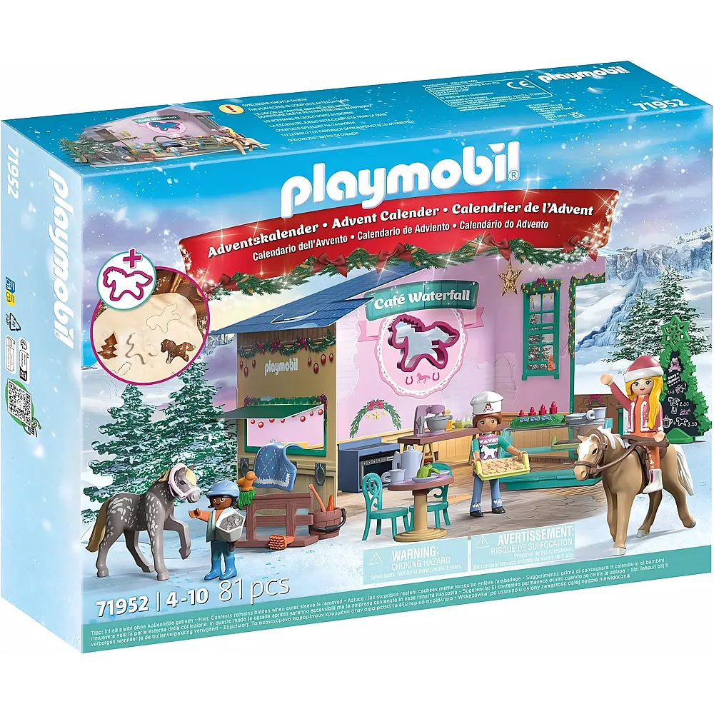 PLAYMOBIL Horses of Waterfall Weihnachtsbacken im Reitcaf� 71952
