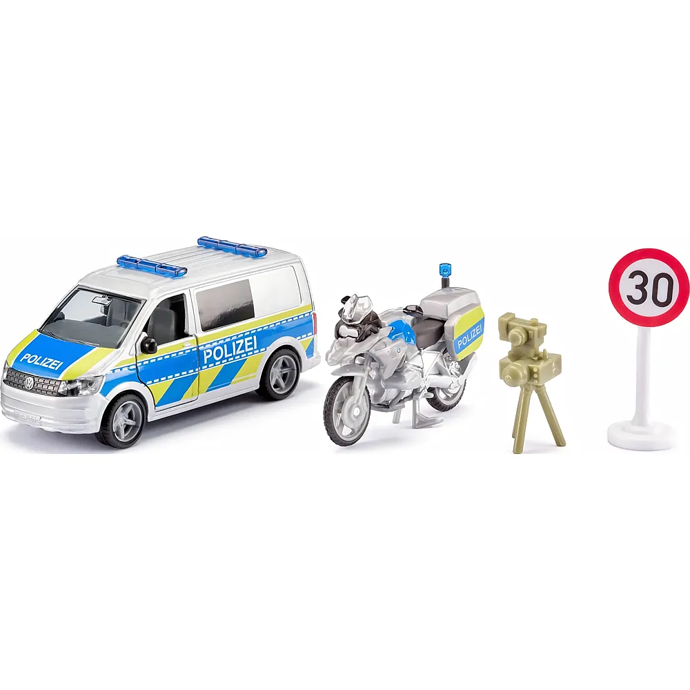 Siku VW T6 mit BWM Motorrad Polizei